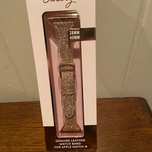 Gold glitter Apple Watchband-